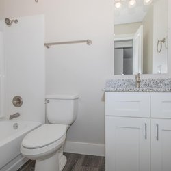 bath room at the Sedona Ridge Apartments, in Colorado Springs, CO.