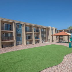 One and two bedroom apartments with balconies at the Sedona Ridge Apartments, in Colorado Springs, CO